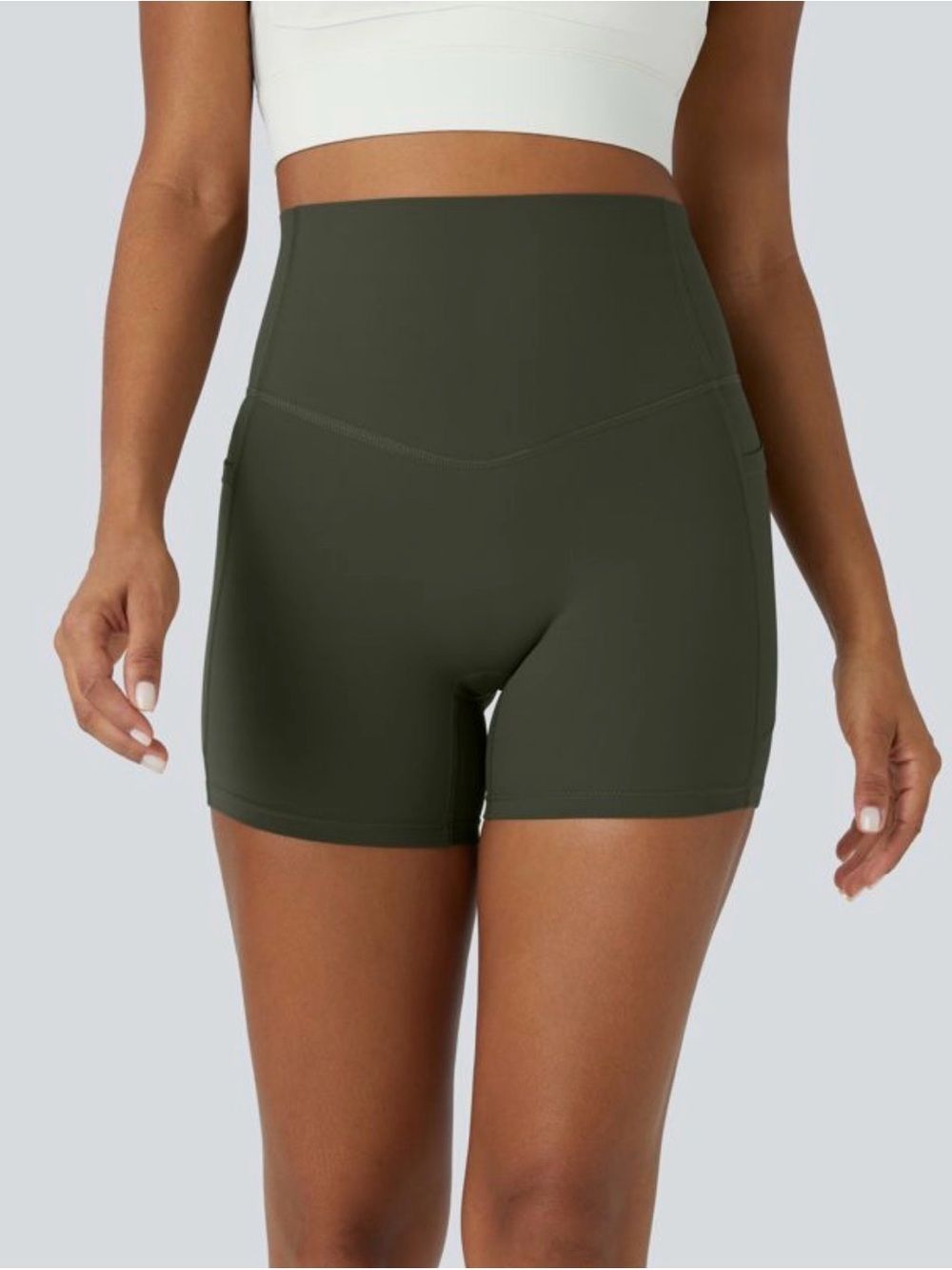 Halara UltraSculpt™ High Waisted Tummy Control Training Biker Shorts- SIZE XL - Picture 2 of 5